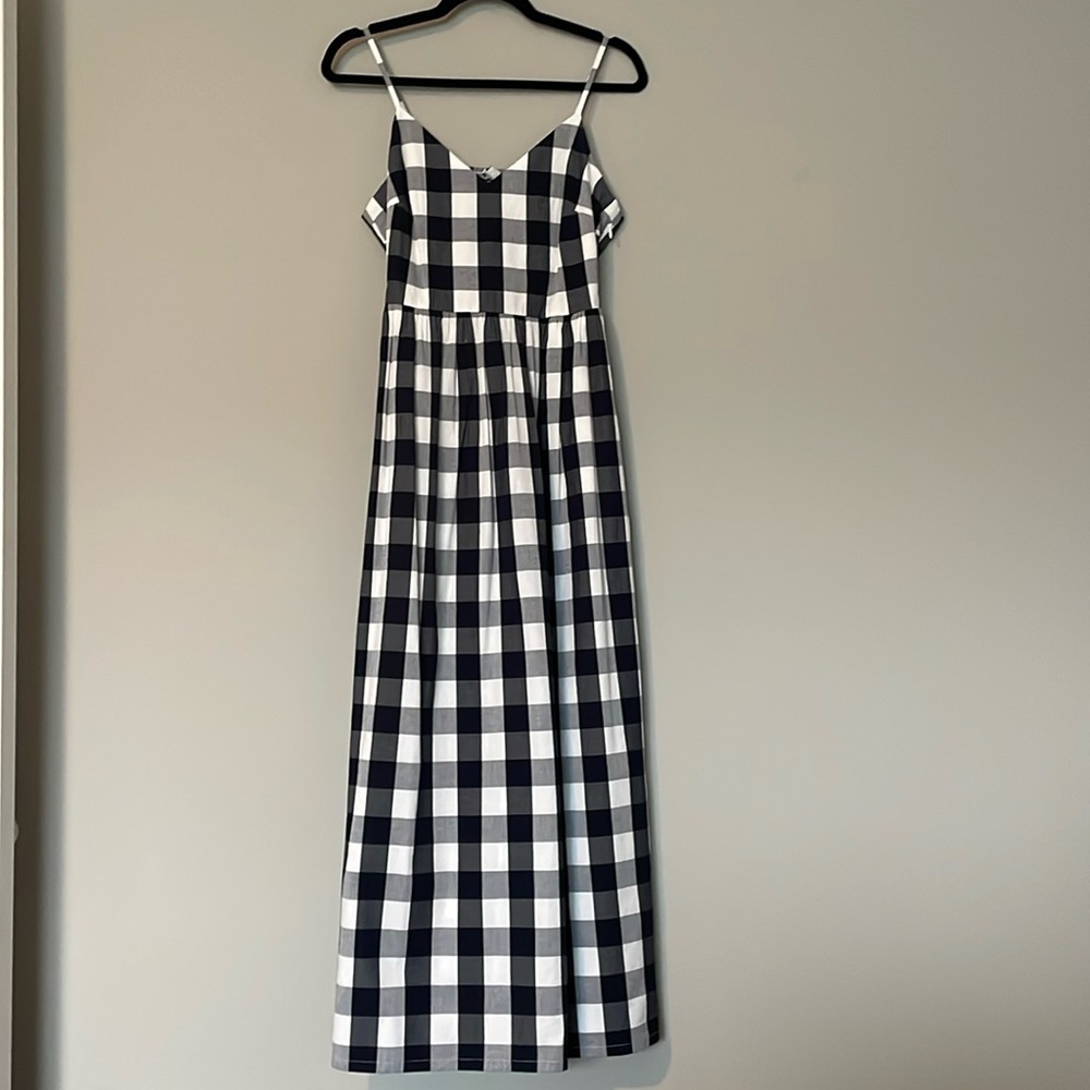 J. Crew Plaid Maxi dress